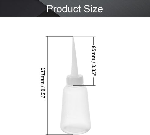 Utoolmart 3pcs Squeeze Bottle 150ml Plastic Glue Oil Bottle Wash Bottles for DIY Label Tattoo by Utoolmart
