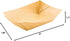 Restaurantware Bio Tek 4 Ounce Paper Boats - 50 Disposable Food Trays for Concession Stands