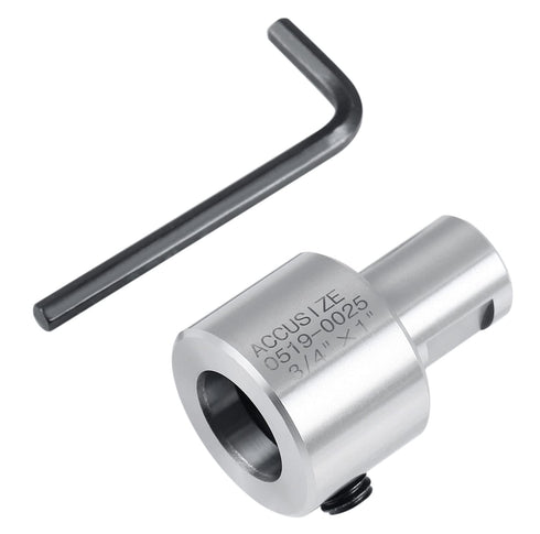 Accusize Industrial Tools 3/4 in. Annular Cutter Extension - 1" Long Weldon Adapter for 3/4'' / 19.05 mm Annular Cutter
