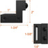 ZEKOO Steel Stopper Limit Device for Sliding Barn Door Hardware Track Roller Stop Kit Accessories