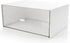Desk Drawer Organizer, Stackable Plastic Storage Drawers for Makeup and Bathroom Accessories, Large (White).