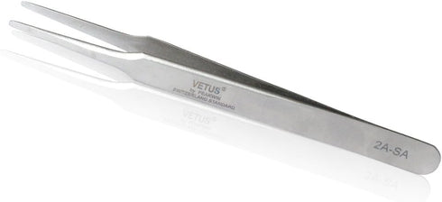 Vetus Tweezer Non-magnetic Stainless Steel Pointed Tip, Model 2A-SA