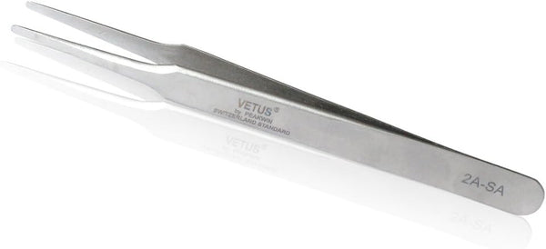 Vetus Tweezer Non-magnetic Stainless Steel Pointed Tip, Model 2A-SA