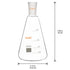 XCD Erlenmeyer Flask, Heavy Wall Borosilicate Glass Erlenmeyer Flask with 24/40 Standard Taper Outer Joint, 500 ml