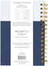Promptly Journals, Peace of Mind: A Journal to Calm Anxiety (Navy Blue, Linen/Leatherette)
