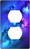 Galaxy Single Duplex Outlet Light Switch Plate Cover for Home, Bedroom, Kitchen - Decorative 4.5 * 2.76 Inches
