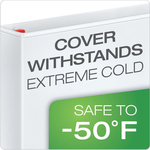 Cardinal 56200 1-Inch Locking Slant D-Ring Binder, 11-Inch x 17-Inch, White