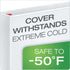 Cardinal 56200 1-Inch Locking Slant D-Ring Binder, 11-Inch x 17-Inch, White