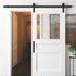 Ravinte Barn Door Handles, 6 Pack Sliding Door Handle, 6.3" Hole Center Zinc Alloy Pulls for Closet Door