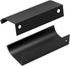 12Pcs 80mm/3.15" Mount Finger Edge Pull, Aluminum Concealed Handle for Home Kitchen Door Drawer Cabinet