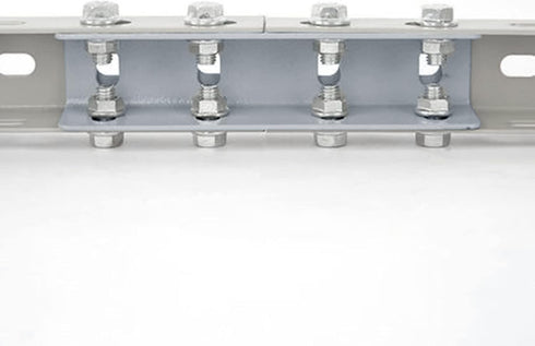 6 Pcs U Shaped Inner Splice Clevis Fittings Bracket for 1-5/8" U Steel Cable Ladder Channel, 2.6mm Thickness