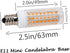 E11 led Bulb 75w 100w Halogen Bulbs Replacement, Warm White 3000K JD T3 T4 e11 Mini Candelabra Base 110V 120V 130 Voltage Input Light Bulbs, Pack of 4 by FKNZUA