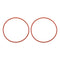 MECCANIXITY Silicone O Rings, 3.23" ID 3.54" OD 5/32" Width Rubber Washers for Plumbing Faucets Pipe Repair (2 Pack)