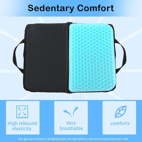 Wllead (15.7" 11.8") New Upgraded Portable Seat Cushion x Foldable Travel Cushion, for Airplane Seats, Camping