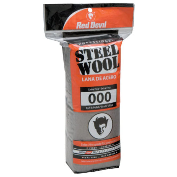Red Devil 0311 Steel Wool, 000 Extra Fine, Pack of 16