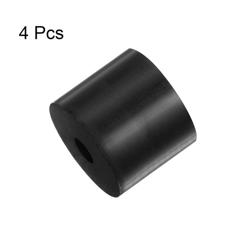 4pcs Rubber Spacer, 1.57 Inch OD Neoprene Round Anti Vibration Isolation Pads for Home, Cars, Boat Accessories (Black)