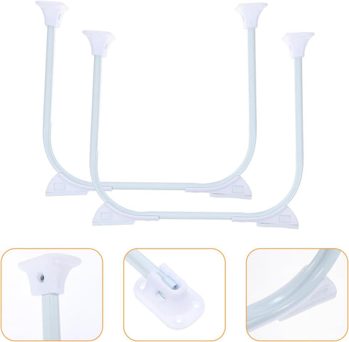 2pcs Luxshiny Heavy Duty Foldable Hairpin Metal Table Legs for DIY Furniture Projects Legs for Sofa Side Table Tv Stand