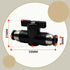 3 Pcs 6mm Pneumatic Ball Valve Push to Connect Fittings BUC Air Flow Control Valve Straight Quick Connect Air Hose Fittings