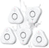 STECHRO 5 Pack Water Leak Detectors for Home, 4 Levels Adjustable Audio 0-120dB