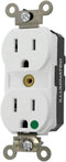 Leviton M8200-ILW Lev-Lok 15-Amp, 2P, 3W, Illuminated Face, Straight Blade, Hospital Grade,