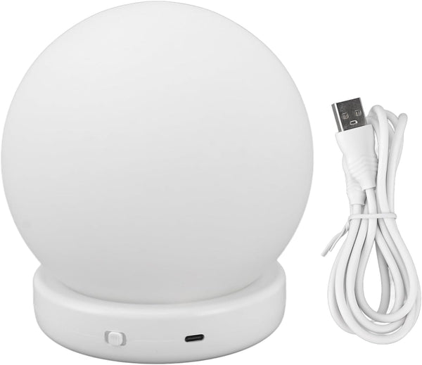 NOENNULL RGB Night Light, Mini Bedroom Night Light, Dynamic Color Changing, RGB Ball,