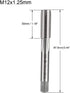 uxcell 2pcs Metric Machine Thread Tap M12 x 1.25 H2 High Speed Steel Screw Tapping Tool for DIY Machinist Repair