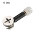 uxcell 3-in-1 Furniture Connecting Kit with 15mm OD Cam Fitting, M6x35mm Dowel Screws, 10 Sets