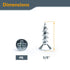 POWERTEC #6 x 5/8" Wood Screws – 100 PCS Zinc-Plated Self-Tapping Phillips Screws for Crafts and Wood