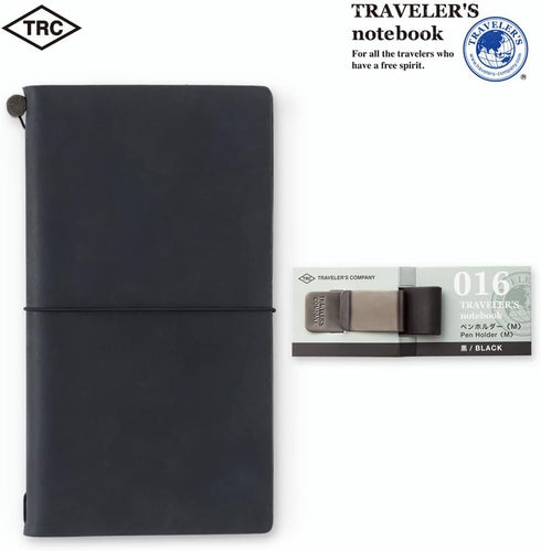 Traveler's Notebook Pen Holder; M Black 016 14298006