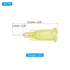 PATIKIL Blunt Tip Dispensing Needles 32G, 20 Pcs 0.26 Inch Industrial Liquid Dispenser Needle with Lure Lock for Refilling Liquid Ink Adhesive Glue, Yellow