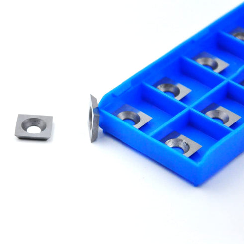11mm Square Carbide Inserts Cutters 11 11 2.0mm-R150 Replacement for Woodworking, 10pcs for Planer Lathe Tools