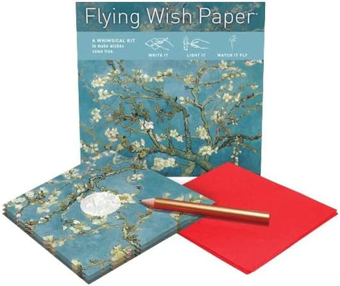Flying Wish Paper Pack, 2 5" 5" Combo Orange Blossoms + Almond Blossoms, Mini Kit Combos, Write it, Light it, Watch it