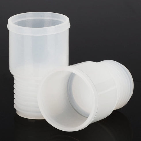 stonylab Silicone Stopper with Thread, 24# Natural Septum Stopper for 24/40, 24/29 Lab Glassware, Pack of 10