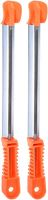 2pcs Chainsaw File, 11/64" (4.5mm) Round Rasp Chrome Steel with Sharpening Guide Handle