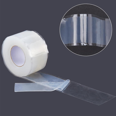 GORGECRAFT 3m x 25mm Self-Fusing Silicone Tape, Clear Waterproof Repair Sealing Tape for Emergency Plumbing