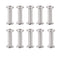 10 Sets Screw Post for 3/16"(5mm) Hole Dia, Binding Screws Female M5x45mm for Scrapbook Photo Albums