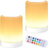OORUN Touch Bedside Table Lamp,13 RGB Colors & 5 Brightness, USB Rechargeable Desk