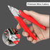 2 Pack Flush Cutters MC-170, MONVICT Wire Cutters 5 Inch Side Cutting Pliers for Cables, Wires, and 3D Printing Needs