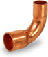 Everflow Supplies CCLT3814 90 Degree C x C Copper Long Radius Elbow Fitting, 3/8" x 1/4"