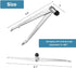 Hammer 5.5"L Percussion Reflex with Graduated Scale, Stainless Steel Diagnostic Tool for Neurological Examination