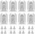 POWERTEC 71415-P2 T-Track Intersection Kit For 3/8" Mitered T Track with Pre-drilled Holes and Mounting Hardware, 2 Sets