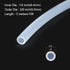 10ft 1/4" ID x 3/8" OD Silicone Tubing Clear Industrial Plastic Tubing Pure Silicone Hoses for Pump Siphoning Draining Irrigation Brewing