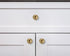 10 Pack 1-1/4 Inch Solid Brushed Brass Cabinet Knobs Large Heavy Duty Gold Drawer Knobs Kitchen Cabinet Hardware