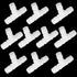 Feelers 1" Plastic Hose Barb T Shaped Tee Type Fitting, Equal Barbed 3 Way Joint Splicer for Air Line Tube