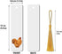 Set 2 WIRESTER of Metal Bookmarks with Light Gold Tassel for Students, Reader, Teachers, Book Lovers - Golden Cochin