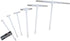 Accusize Industrial Tools Premium 5/16'' - 6", 6ps/Set Telescoping Gage Set, Satin Chrome Finished