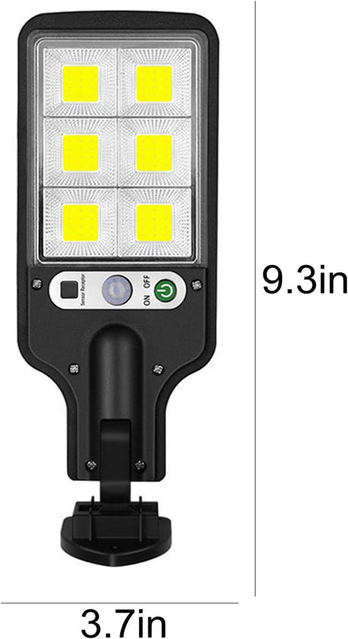 IP65 (B-72COB) Solar Street Lights Outdoor Waterproof, Solar Powered Street Lights Dusk to Dawn with Motion Sensor, LED