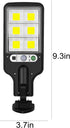 IP65 (B-72COB) Solar Street Lights Outdoor Waterproof, Solar Powered Street Lights Dusk to Dawn with Motion Sensor, LED