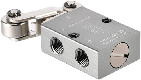 uxcell 2 Position 3 Way 1/8" PT Manual Hand Pull Pneumatic Solenoid Mechanical Valve, S3R-06