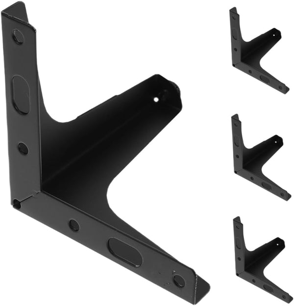 FUTUREORYY 4pcs Black 17cm Metal Triangle Furniture Legs Coffee Table Legs Sofa Support